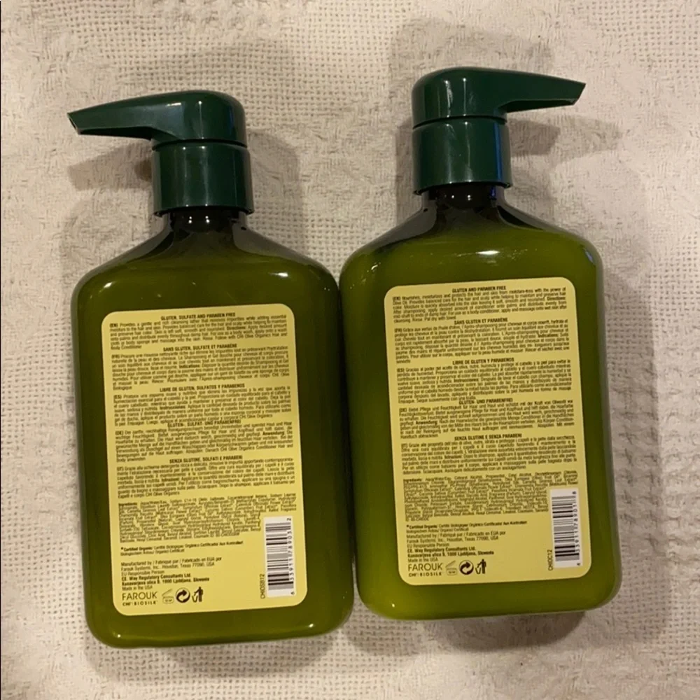 Chi Olive Organic Hair Body Shampoo Conditioner